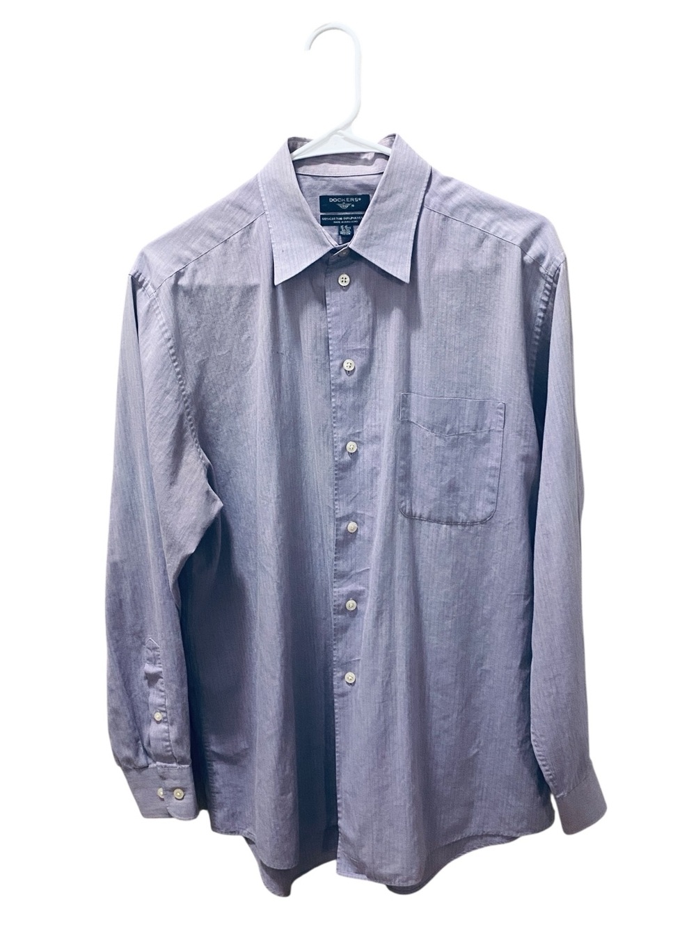 Dockers Men's Light Lavender Dress Shirt